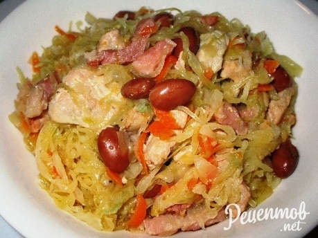 Капуста с мясом