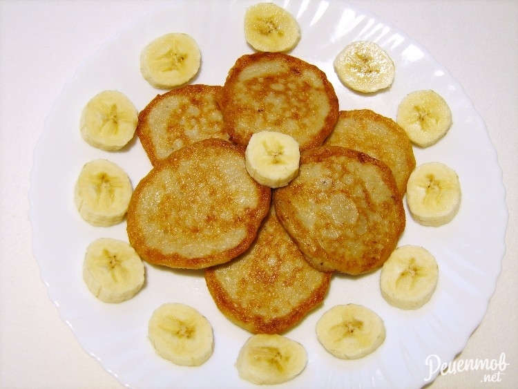 Лепешки с бананом